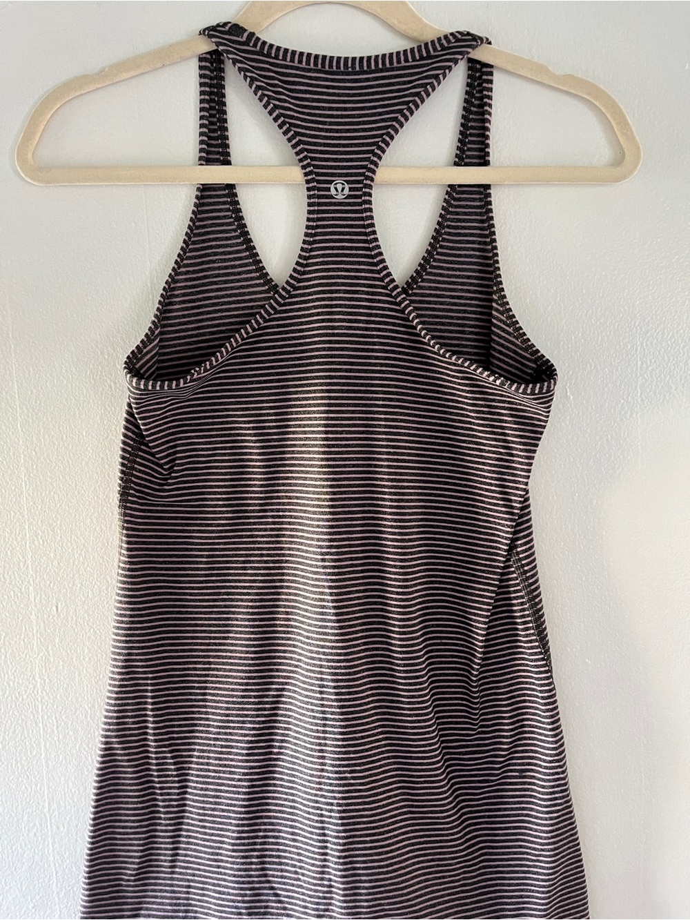 lululemon athletica Striped Racerback Tank - Black & White